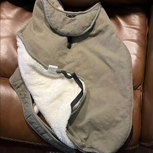 Reversible Dog Vest in Tan and Cream